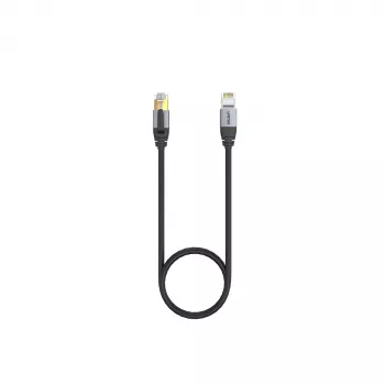 UNITEK Cat.8 S/FTP Ethernet-patchkabel 10 m RJ45 40Gbps 2000MHz guldfärgad svart