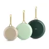 GreenPan Shades stekpannset 3 delar, 20+24+28 cm natur