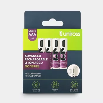 UNIROSS batteripack, 4 st.