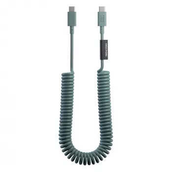 Native Union Pop Cable USB-C till USB-C 2,4 m 60W Slate Green