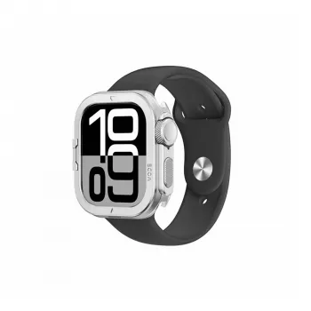AMAZINGTHING Titan Pro metallhölje för Apple Watch 11 46 mm aluminium silver