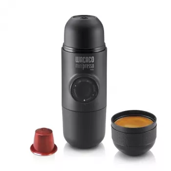WACACO Minipresso NS portabel espressomaskin för Nespresso-kapslar, svart