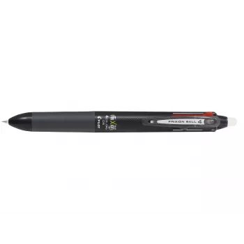 PILOT PEN FriXion Ball 4 raderbar gelpenna 4-i-1 svart skaft 0,5 mm extrafin