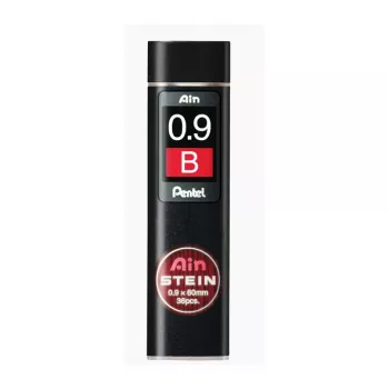 Pentel C279-BO Super Hi-Polymer stift 0,9 mm B svart 36 stift box