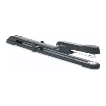 Rapesco Marlin långarmshäftapparat i metall - 25 ark - svart - flat häftning - metall - 47 mm - 386 mm