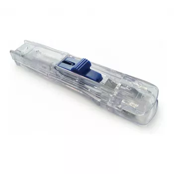 Rapesco Supaclip 40 dispenser – transparent – 40 ark – rostfria clips – 8 clips ingår