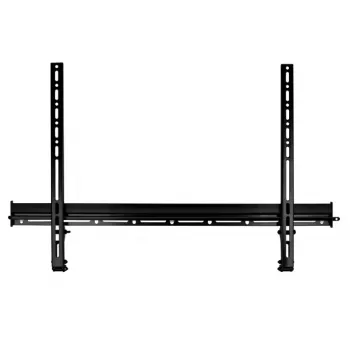B-TECH BTV521 fast väggfäste för 32-65 inch skärmar, svart, 70 kg bärförmåga, VESA 75x75 till 600x400