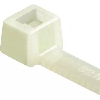 HellermannTyton T30L-PA66-NA-C1 buntband, invändigt tandad, T-serie, 190 mm x 3,5 mm, transparent, 100 st