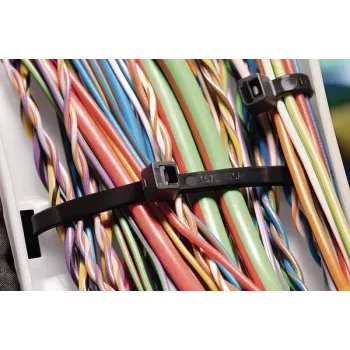 HellermannTyton T50L buntband - polyamid - vit - 11 cm - V2 - EC 60092-serie - IEC 62275:2006 - 39 cm