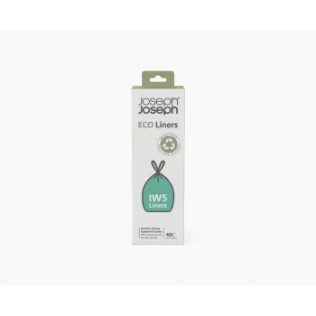 Joseph Joseph IW5 40L grå soppåsar av återvunnen plast (20 påsar)