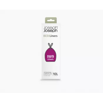 Joseph Joseph IW9 10L anpassade återvunna grå soppåsar (20 påsar)