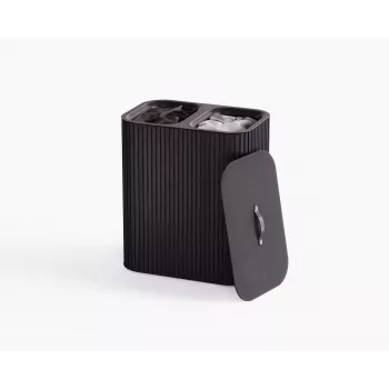 Joseph Joseph Tota Twin Luxe 90L tvättsorterare svart