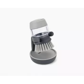 Joseph Joseph Palm Scrub grå diskborste med inbyggd diskmedelsdispenser