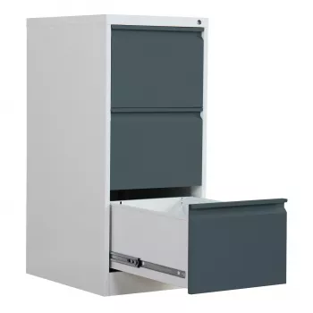 Phoenix Safe FC1003GAK Fireproof Filing Cabinet with 3 Drawers, Anthracite