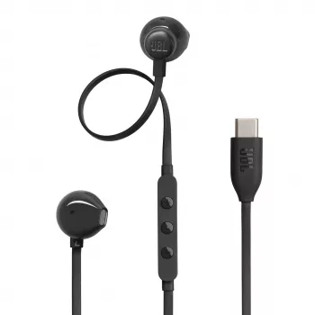 JBL Tune 305C USB-C sladdbundna in-ear-hörlurar med mikrofon - svart