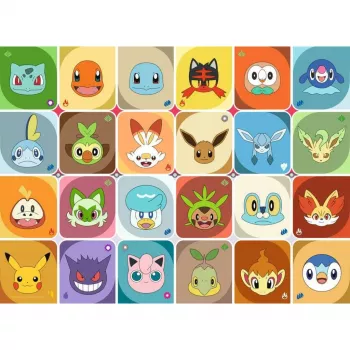 RAVENSBURGER Children's Puzzle Pokémon Faces (100 Pieces)