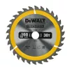DEWALT TCT cirkelsågblad 160x20mm 30T +10° spånvinkel 16mm ring
