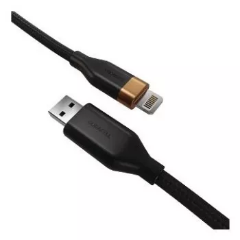 2-Power 2 m USB-A till Lightning-kabel – svart