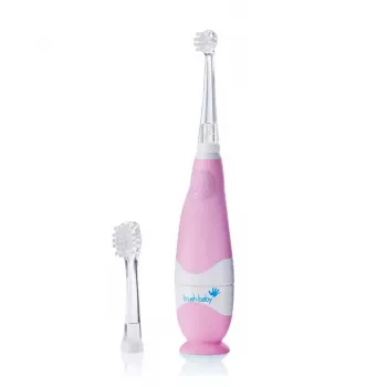 BRUSH-BABY Baby Sonic sonisk tandborste 0–3 år rosa