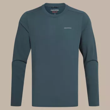 Craghoppers NosiLife Abel LS T-shirt - Blue Stone, Storlek L