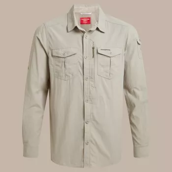 Craghoppers NosiLife Adventure LS Skjorta III - Parchment - XL