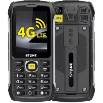 eSTAR Stone 4G robust mobiltelefon – svart/orange