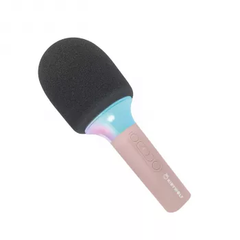 Kidywolf Mikrofon Bluetooth med ljus rosa