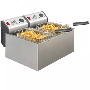 FRITEL Professionell Fritös 16 Liter 6,6kW Rostfritt stål
