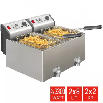 FRITEL TURBO SF Fritös 16 Liter 6,6kW Rostfritt stål