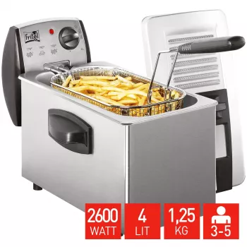 FRITEL Starter Fritös 4 Liter 2.6kW grå