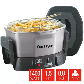 FRITEL Starter Fritös 1,5L 1400W svart/grå/silver