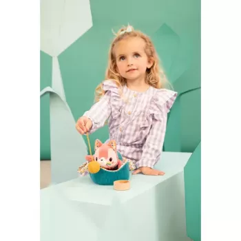 Lilliputiens Jeanne the Cat mjukisleksaksset med korg och tillbehör, 12m+