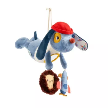 Lilliputiens multifunktionellt hängande gosedjur Jules the Dog 3m+