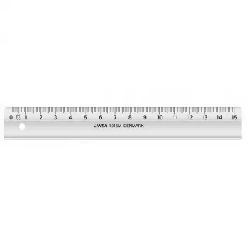 Simplex Linex 1015M linjal 15 cm grå SAN