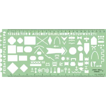 Simplex 1374S Troop Template NATO militära symboler