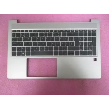 HP Cover Top med tangentbord CP NoSD belgisk (M78508-A41) - Natural Silver
