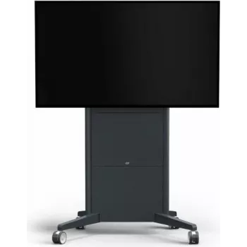 SMS Presence Mobiler motoriserad vagn för LCD-display/touchscreen, låsbar, mörkgrå, skärmstorlek upp till 213 cm (84 inch) för max 150 kg / upp till 249 cm (98 inch) för max 100 kg