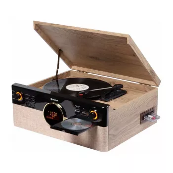 Denver MRD-180 retro musikcenter trä DAB+/FM CD kassett Bluetooth