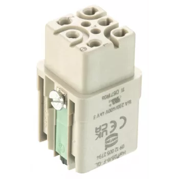 Harting Han Q uttag 5+PE Quick Lock 1,5 mm²