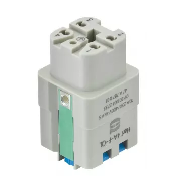 Harting Han A® honkontaktsinsats 4 kontakter Quick Lock 09200042733