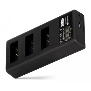 Newell CD-USB-C trekanalig batteriladdare för Canon LP-E17