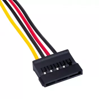 Akyga AK-CA-17 Molex-till-SATA strömadapterkabel, 15 cm