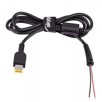 Akyga AK-SC-10 Slim Tip DC-strömkabel för laptopnätaggregat, 1,2 m, svart