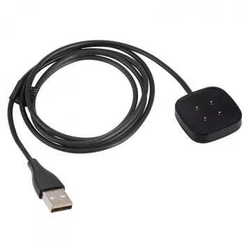 Akyga AK-SW-27 magnetisk USB-laddningskabel för Fitbit Versa 3 / Sense, 1 m, svart