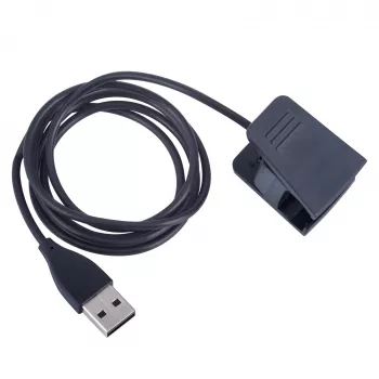 Akyga AK-SW-28 laddkabel för Fitbit Charge 2, USB-A, 1 m, svart