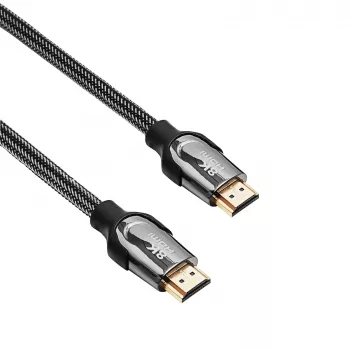 Akyga AK-HD-15S HDMI 2.1-kabel, skärmad, koppar, flätad, 48 Gbit/s, 8K@60Hz / 4K@120Hz, 1,5 m