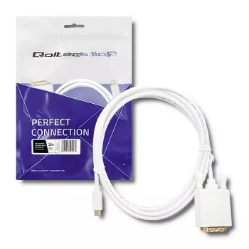 Qoltec USB 3.1 Type-C kontakt till DVI-D kontakt adapterkabel 2m 4K