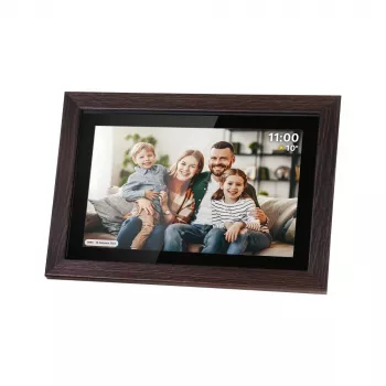 KRUGER & MATZ FRAMEO Wi-Fi 10,1 inch digital fotoram med träram