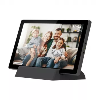 Kruger & Matz FRAMEO WiFi 10,1 inch digital fotoram med inbyggt batteri, svart