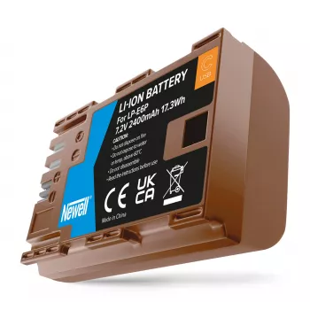 Newell reservbatteri LP-E6P med USB-C för Canon